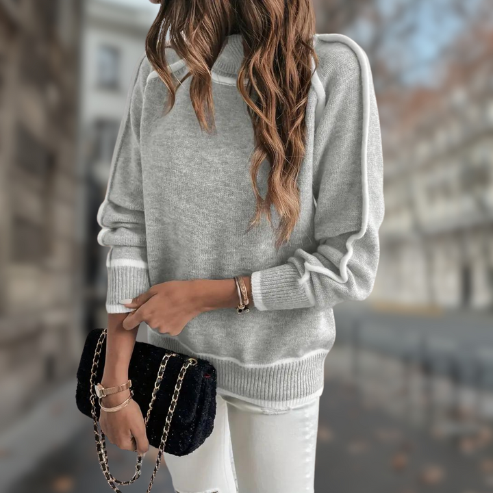 Clara | Pull à col roulé doux et élégant