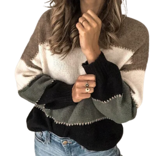 Helena | Pull rayé en tricot doux femme